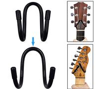 Supporto regolabile in metallo, universale, per chitarra e chitarra, design moderno e unico per basso acustico, chitarre elettriche acustiche, ukulele folk, violino mandolino, banjo, 2 pezzi