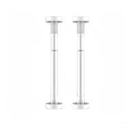 Supporto regolabile in plastica per lavello da cucina singolo o doppio, 30 - 50 cm e 50 - 80 cm, regolazione dell'altezza, con 2 pezzi, bianco/nero (35 - 50 cm bianco)