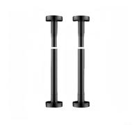 Supporto regolabile in plastica per lavello da cucina singolo o doppio, 30 - 50 cm e 50 - 80 cm, regolazione dell'altezza, con 2 pezzi, bianco/nero (35 - 50 cm nero)