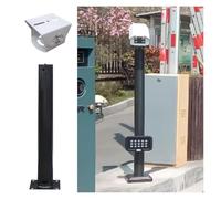 Supporto Regolabile per Asta di Montaggio di Telecamera di Sicurezza con Giunto cardanico da 50 cm, Adatto per Uso Esterno, Perfetto per parcheggi e terrazze - Design Nero.