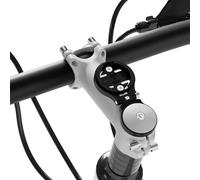 Supporto regolabile per attacco manubrio bici per Garmin Edge Explore, in lega di alluminio leggero per bicicletta, GPS, computer, compatibile con Bryton, Wahoo e CATEYE Nero