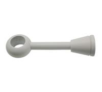 Supporto regolabile per bastone tenda Ø 2,8 x L 9,5-17,5 cm bianco 2 pz