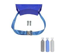 Supporto Regolabile per bombola di Ossigeno con Cinghia da 3,3 Piedi, Supporto in ABS Resistente per bombole da 8L-40L, Viti Incluse, opzioni di Confezione da 1-10, Colore Blu, Perfetto per