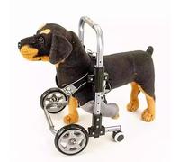 Supporto regolabile per gambe anteriori per cani di piccola taglia, supporto per la mobilità per animali domestici disabili o artritici, deambulatore assistito a 2 ruote per un migliore movimento