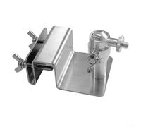 Supporto regolabile per grondaia in acciaio inox per pannelli solari e sistemi fotografici, compatibilità con vite da 1/4 di pollice, staffa esterna per (1 pezzo)