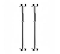 Supporto regolabile per lavello da cucina per montaggio a incasso, set da 2 gambe di supporto (30 - 50 cm e 50 - 80 cm), robusta installazione a pavimento per piscina singola e doppio lavello, bianco