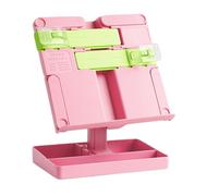 Supporto regolabile per libri di testo da tavolo in ABS con clip per pagina, braccio telescopico per libri di testo, ricette, tablet, lettura pieghevole