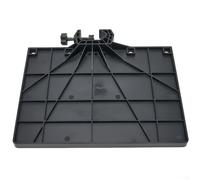 Supporto regolabile per microfono con vassoio per schede audio, per uso dal vivo, con staffa per treppiede, adatto per tubi fino a 2 5 cm di diametro, mantiene piccoli oggetti al sicuro (L)