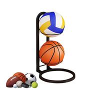 Supporto regolabile per palline da basket a 2-5 livelli in metallo per garage nize Football Basketball Pallavolo e Rugby Ball Holder