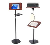 Supporto Regolabile per PC Portatile con LED, Scrivania Mobile con Angolazione Regolabile, Tavolino Portatile Standing Desk Tavolo con vassoio, per spartiti, ricette,tablet,laptop,altezza regolabile