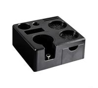 Supporto regolabile per portafiltro espresso, con tappetino per pressatura per cestelli da 51 mm, 54 mm, 58 mm, antiscivolo, per bar, bar, bar, casa, colore: nero