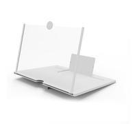 Supporto regolabile per schermo del telefono con lente d'ingrandimento da tavolo per migliorare la visualizzazione e il comfort di lettura dei video con design robusto e salvaspazio (22 x 16,6 x 8 cm