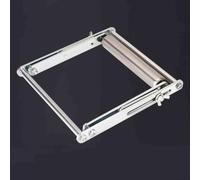 Supporto regolabile per sega da tavolo, struttura in metallo, design pieghevole per una facile conservazione e trasporto, altezza 25-145 mm, ideale per macchine da taglio per la lavorazione del legno