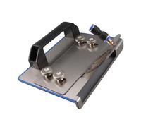 Supporto Regolabile per Smerigliatrice Angolare in Acciaio Inossidabile, Staffa di Taglio Smusso 45 Gradi per Piastrelle, 17,5x13,8x7,2 cm, 720g