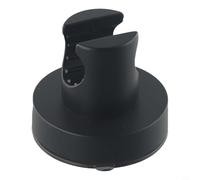 Supporto regolabile per soffione doccia con potente ventosa, montaggio a parete rimovibile senza trapano per bagno, struttura in ABS, si adatta alla maggior parte dei soffioni doccia portatili, (nero)