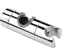 Supporto regolabile per soffione doccia, universale, diametro esterno 18-25 mm, staffa per asta scorrevole, morsetto di ricambio per bagno, rotazione a 360 gradi (ABS cromato)
