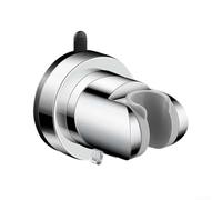 Supporto regolabile per soffione doccia, ventosa a vuoto, materiale plastico ABS (argento)