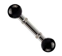 Supporto regolabile per tablet con doppia testa a sfera, per una visione flessibile, struttura in acciaio inox, design antiscivolo