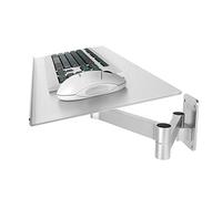 Supporto regolabile per tastiera e mouse, piattaforma ergonomica con rotazione orizzontale di 236°, regolazione verticale di 137°, rotazione a 360° per un risparmio di spazio ottimale