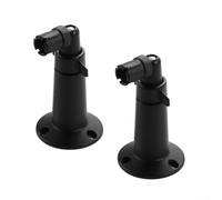 Supporto regolabile per telecamera di sicurezza 2 pezzi Staffa da soffitto a parete Rotazione a 360 Supporto in metallo per Arlo per Blink Ring per eufy per wyze Indoor Outdoor Nero 12,4 x 5,6 cm
