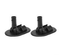 Supporto regolabile per tettuccio parasole per barca gonfiabile in gomma per tavola da surf con rotazione di 180 gradi per tubo da 15 mm base in ABS nero (2 pezzi)