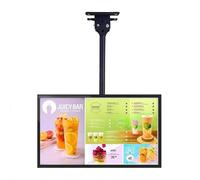 Supporto Regolabile per TV da soffitto, telescopico, inclinabile e Girevole per schermi Piatti LED da 26-60", compatibilità Universale, Design Nero Resistente, Estensibile da 1,1 a 1,4 m (1,