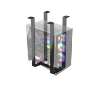 Supporto regolabile sotto il supporto per PC - Acciaio Open Frame Computer | Tower Organizer | PC per posto di lavoro, studio, appartamento, hotel, supporto per montaggio CPU durevole per