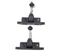 Supporto Remo, 2 Pezzi ABS Nero 14.8x12.3cm | per canoa per kayak barca zattera, ad alta resistenza Paddle Lock, Sport acquatici, Plastica