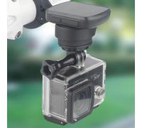 Supporto reversibile per computer da bicicletta per action camera | Adatto per supporti Garmin, interfaccia fotocamera a 3 poli, design sotto la barra, configurazione ordinata della cabina di