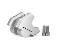 Supporto rialzo manubrio Compatibile Con NT1100 2022-2026 | Morsetto Riser Manubrio Moto 28mm Adattatore Trascina Estensione Manubrio(Silver)