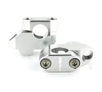 Supporto rialzo manubrio Compatibile Con TDM 900 2002-2011 | Moto 22mm 7/8 "Offset Manubrio Riser Di Montaggio Estendere Spostato(Silver)