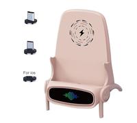 Supporto Ricarica Wireless - Caricatore Rapido 15W Magnetico A Forma Di Mini Sedia | Supporto Telefono Da Scrivania Stabile | Stazione Di Ricarica Carina Per Ufficio, Comodino & Decorazione