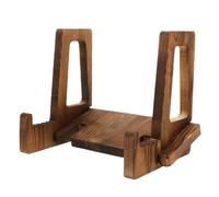Supporto Ricette in Legno per Libri, Tablet e Foto da Cucina | Angolo Inclinato Regolabile, Esposizione Verticale, Colore Caffè, Stile Moderno Pulito per Lettura e Display