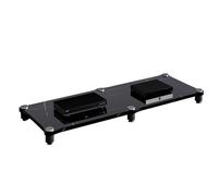 Supporto ricevitore stereo vintage, armadio audio da pavimento per componenti AV home theater, durevole console rack con ripiani