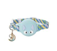Supporto riflettente per collare per animali domestici con campana regolabile collo per cane gatto per custodia Airtag GPS Finder accessori gattini cuccioli rilascio di sicurezza verde chiaro S