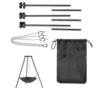 Supporto rimovibile per Camp Pot - Padella pieghevole, supporto portatile | Outdoor Campfire Cooking Treppiede Rack, supporto multiuso per forno da picnic - zaino escursionismo - avventura