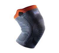 Ginocchiera rinforzata di sostegno - Thuasne Sport - Grigio/Arancio - Taglia XL