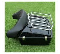 Supporto Ripiano Per Touring Per Road King Per Street Glide Per Electra Glide 1997-2013 Set Baule Accorciato Da 10,7" Per Moto Portapacchi Posteriore(Cromo)