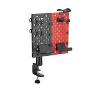 Supporto Rosso Nero da Tavolo con Morsetto per Appendere dispositivi e Accessori
