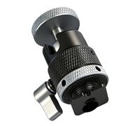 Supporto rotante in alluminio con vite da 1/4 per attrezzature fotografiche e accessori Adattatore giunto sferico Supporto rotante in metallo con vite per fotocamera DSLR Monitor Smartphone Doppio
