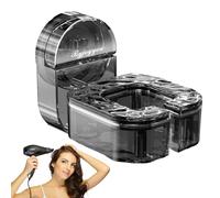 Supporto rotante per asciugacapelli, senza foratura, supporto per asciugacapelli montato a parete, supporto rotante per asciugacapelli, organizer per la cura dello styling per porta del bagno