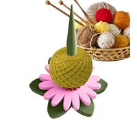 Supporto Rotante per Filati Monstera - Portagomitoli 17,5 Cm Anti-Groviglio | Base per Maglia Cucito Uncinetto Porta-Rocchetto Artigianale Principianti Adulti Trasporto E Dispenser Verticale