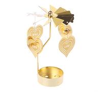 Supporto Rotativo Portacandele Decorazione Tavolo di Natale Vassoio Girevole Candelieri Per Matrimonio Vacanza Candeliere Nero Ottone Bianco Oro Oro Nero Argento Set
