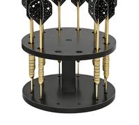 Supporto rotondo compatto come organizer per il tavolo - Supporto per freccette dritte, per camera da, sala giochi, studio, bar, così come casa e soggiorno