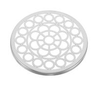 Supporto Rotondo in Metallo per Composizioni Floreali 4, 72 Pollici | Argento, Inserto per Vaso e Fissaggio dei Gambi, Setup Rapido, Compatibilità Versatile per Piante