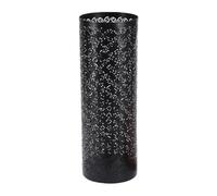 Supporto rotondo per secchio per ombrello, 20,3 x 40,6 cm, in metallo nero, moderno per ombrelli con manico lungo, contenitore per ombrelloni pieghevoli, organizer per ingresso,