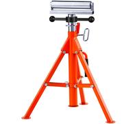 VEVOR Cavalletto Portatubi Capacità di Carico max. 1134kg Supporto a Rulli Pieghevole Altezza Regolabile 700-1320 mm in Acciaio 45# con Base Stabile per Accogliere Tubi Pannelli Diametro Fino a 305mm