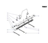 Supporto ruota thule senza cinghia per portabici veloslide - ricambio thule 1500603205