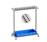 Supporto salvaspazio per scopa e mocio da pavimento, carrello per la pulizia per organizzare i prodotti per la pulizia, soluzione di archiviazione a parete per casa e ufficio