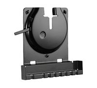 Sanus Supporto da parete per amplificatore Sonos - Design sottile nero con serratura per la sicurezza - Staffa a basso profilo per montaggio in qualsiasi orientamento - Gestione dei cavi integrata e